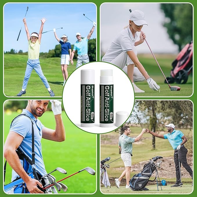 4 Pcs Golf Anti-Slice Anti-Hook Compound for Clubs, Golf Driver Wax Stick to Reduce Side Spin, Portable Golf Stick Compound Accessories for Boosts Distance Increases Accuracy