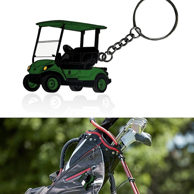 Golf Cart accessories Keychain，Keys To The Golf Cart Accessories Retro Metal Keychains for Golf Lovers Players