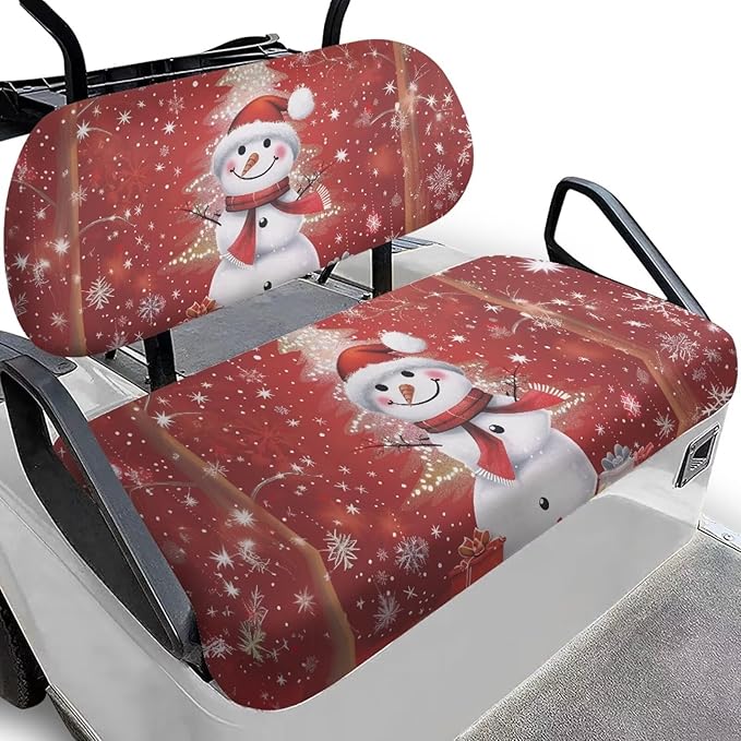 Golf Cart Seat Covers, Universal Fit & Nonskid Bottom Fits for Club Car 2 Person Seats Golf Carts