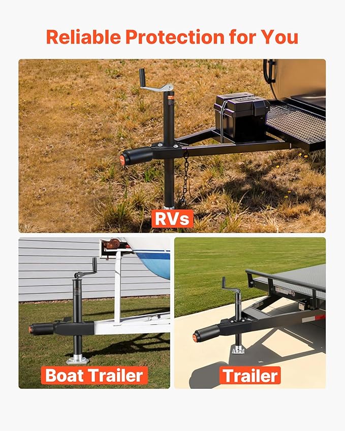 VEVOR Trailer Lock, Fits 2 & 2-5/16-Inch Bulldog Trailer Couplers, Heavy Duty Hitch Lock with 3 Keys Secures Security Chains, Corrision-Resistant, Anti-Theft RV Trailer Locks for RV, Trailer, Boat