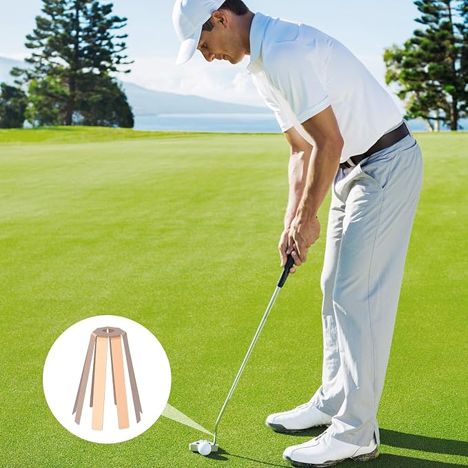 10Pcs Universal Brass Golf Shaft Adapter Shims, Fits .335, .350, .355, .370 Iron Shafts, Golf Ferrules for Golfs Enthusiasts, Professionals