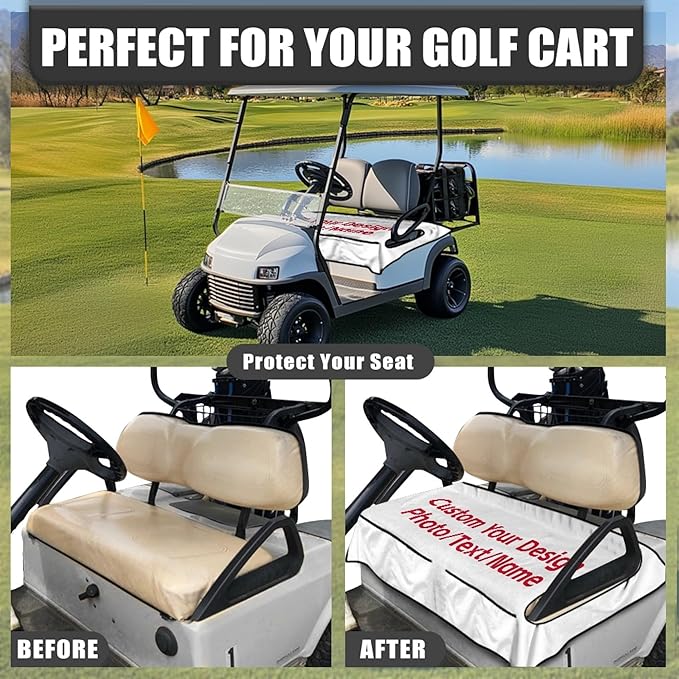 Golf Cart Seat Covers Universal Golf Cart Seat Cover Blanket Cushion Cover Sports Golf Cart Accessories