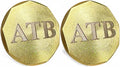 Personalized Golf Ball Marker Set of 2 - Solid Brass & Copper Golf Accessories for Men - Golf Gifts for Men & Golf Ball Marker - Unique Golf Gifts