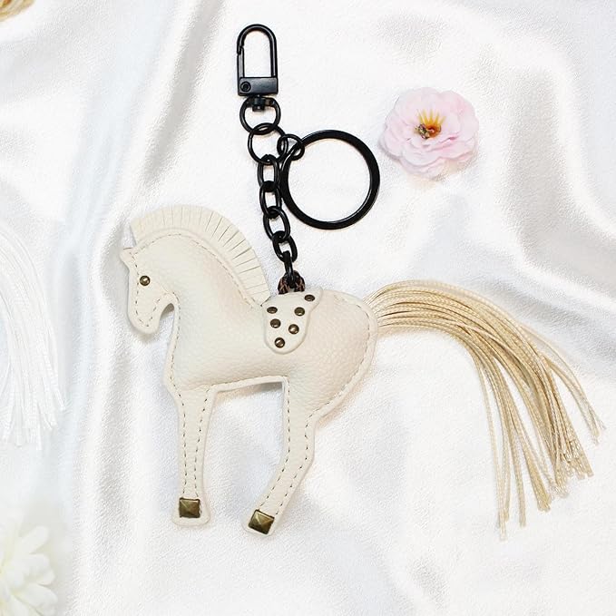 Horse Keychain, Hanging Charm Accessory for Purse, Bag and Backpacks Pony Key Chain for Women