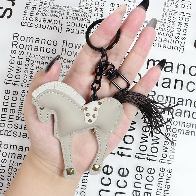 Horse Keychain, Hanging Charm Accessory for Purse, Bag and Backpacks Pony Key Chain for Women