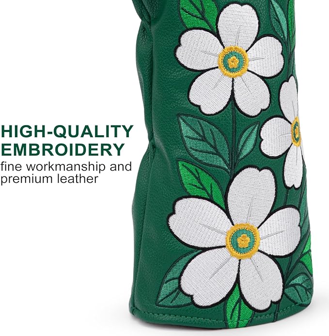 Golf Club Covers Driver Headcovers Fairway 3 Wood Headcover Hybrid Cover Faux Leather Rescue Headcovers Golf Head Covers for Most Brand