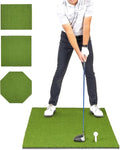 GoSports Elite Golf Hitting Mats for Indoor/Outdoor Practice – Choose Size – Turf Driving Range Mats for Golf Simulators and Practice