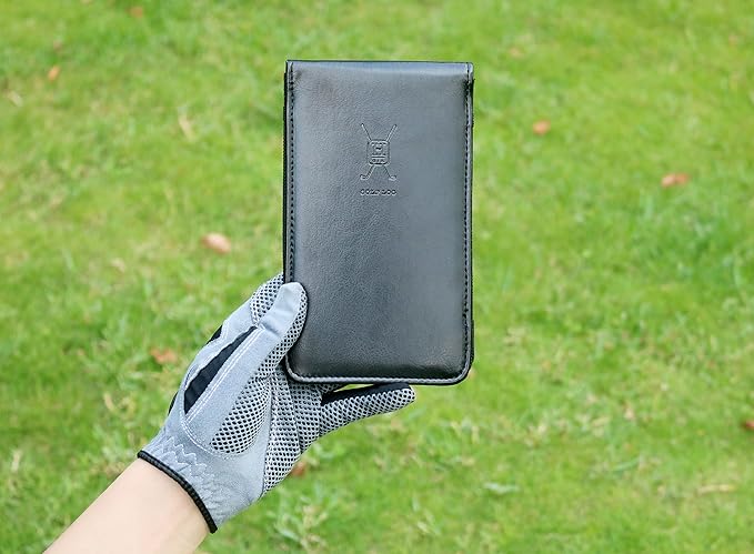 Handy Picks Leather Golf Scorecard Holder | Yardage Book Cover | Scorecard n Pencil Included