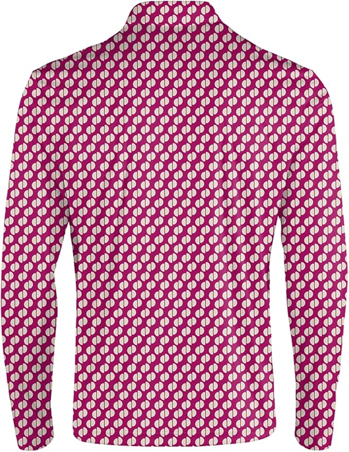 Men's Long Sleeve Golf Shirt Quick Dry 3 Button Work Fishing Outdoor Casual Collar Shirt