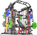 Smith Machine，Multi-Function Squat Rack Power Cage with Cable Crossover System,with Optional Weight Bench, Olympic Barbell Weight Set, for Home Gym