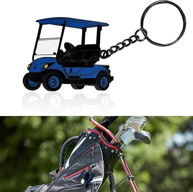 Golf Cart accessories Keychain，Keys To The Golf Cart Accessories Retro Metal Keychains for Golf Lovers Players