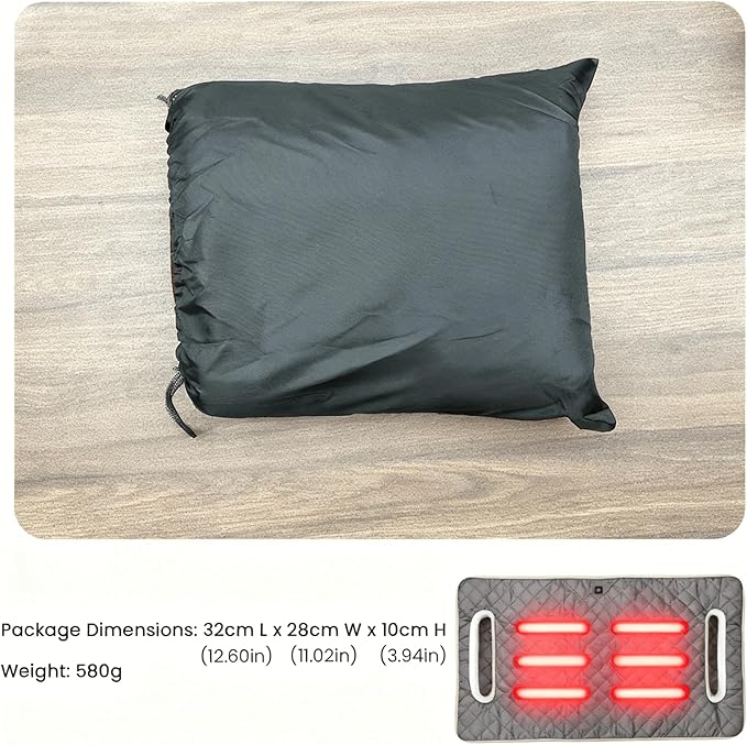 Heated Golf cart seat Cover, 3 Heating Levels and 4 Heating Zones, All-Weather Waterproof Design, Non-Slip Universal fit, USB/Type-C Power Supply, Ideal Golf Gift for Men