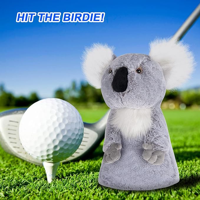 Golf Headcovers - Koala Golf Club Covers for Woods and Driver, Cute Animal Golf Club Head Covers