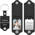 Custom Keychains with Picture Personalized Photo Logo Text Customized Key Chain for Boyfriend Dad Men Women Gifts