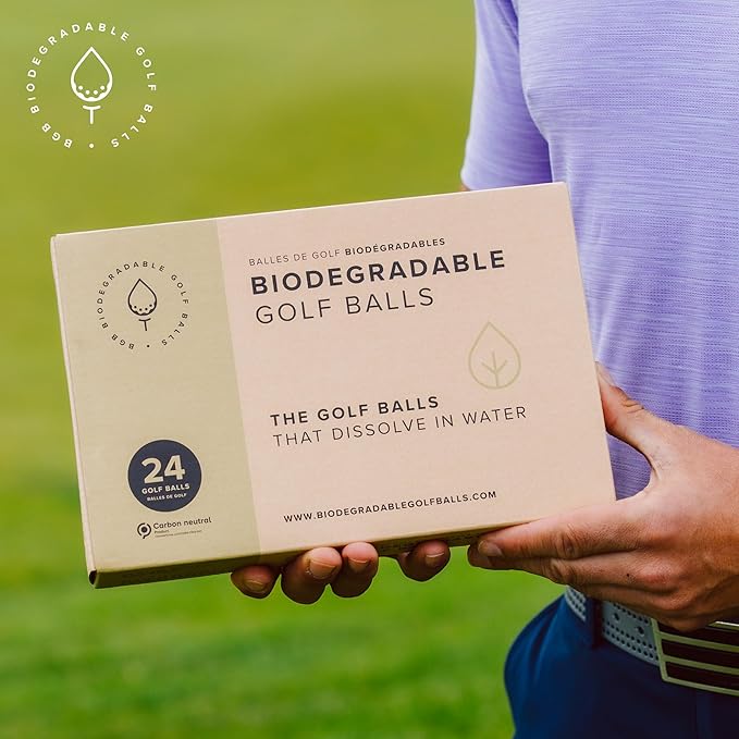 Biodegradable Golf Balls BGB Water Dissolvable | Eco Friendly Golf Gift | Water Soluble | Perfect for Outdoor Practice | Dissolves in 2-4 Weeks