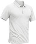 TACVASEN Men's Polo Shirts Short Sleeve Golf Polos Dry Fit UPF 50+ Performance Tactical Collared Hiking Shirt