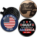 Wolf Golf Towels Golf Ball Marker Hat Clip Set | Multiple Sets to Choose from | 1 Magnetic Clip + 3 Ball Markers | Golf Accessories for Men & Women