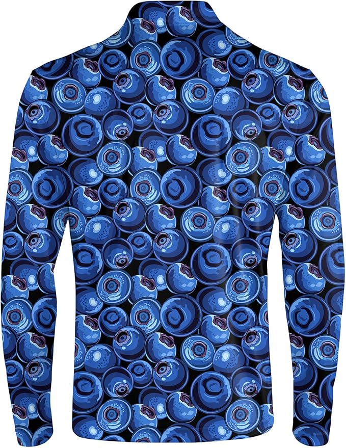 Men's Long Sleeve Golf Shirt Quick Dry 3 Button Work Fishing Outdoor Casual Collar Shirt