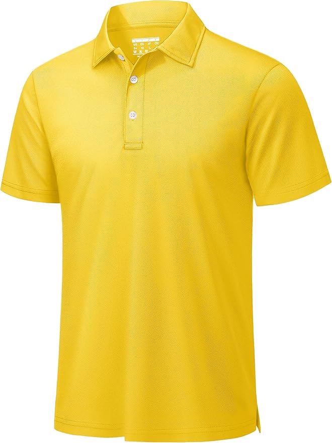 TACVASEN Mens Golf Shirt Dry Fit Mens Polo Shirts Short Sleeve Performance Golf Polos for Men with Collar Work Shirts