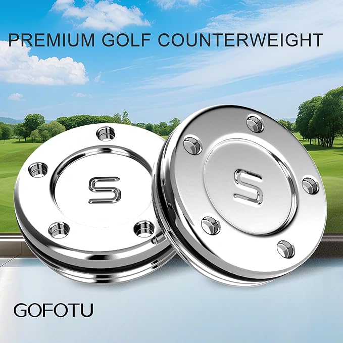 Golf 2pcs. 5g/10g/15g/20g/25g/30g/35g/40g/45g Choice Weight Golf Custom Putter Screws Weights Compatible with Titleist Scotty Cameron Golf Club Heads Putters Newport