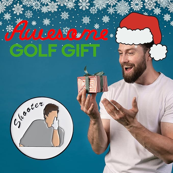 ZEETY Funny Golf Ball Marker with Magnetic Hat Clip – Golf Accessories for Men and Women, Great Golf Gift for Players with Attitude