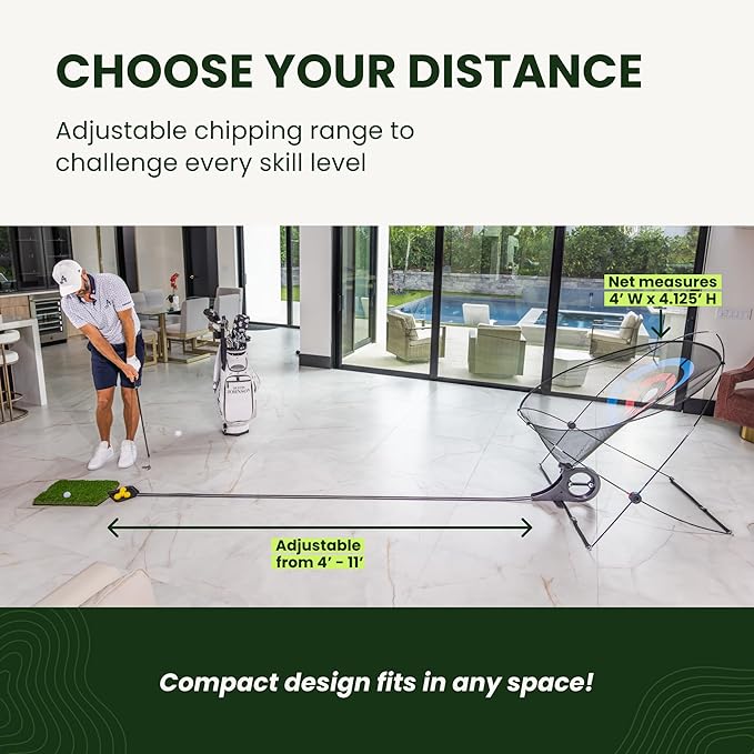 Perfect Practice Golf Putting Mat - Portable Putting Green, Indoor & Outdoor Practice, with Ball Return - Golf Training Aid for Home, Office, Backyard - Golfing Gifts for Men