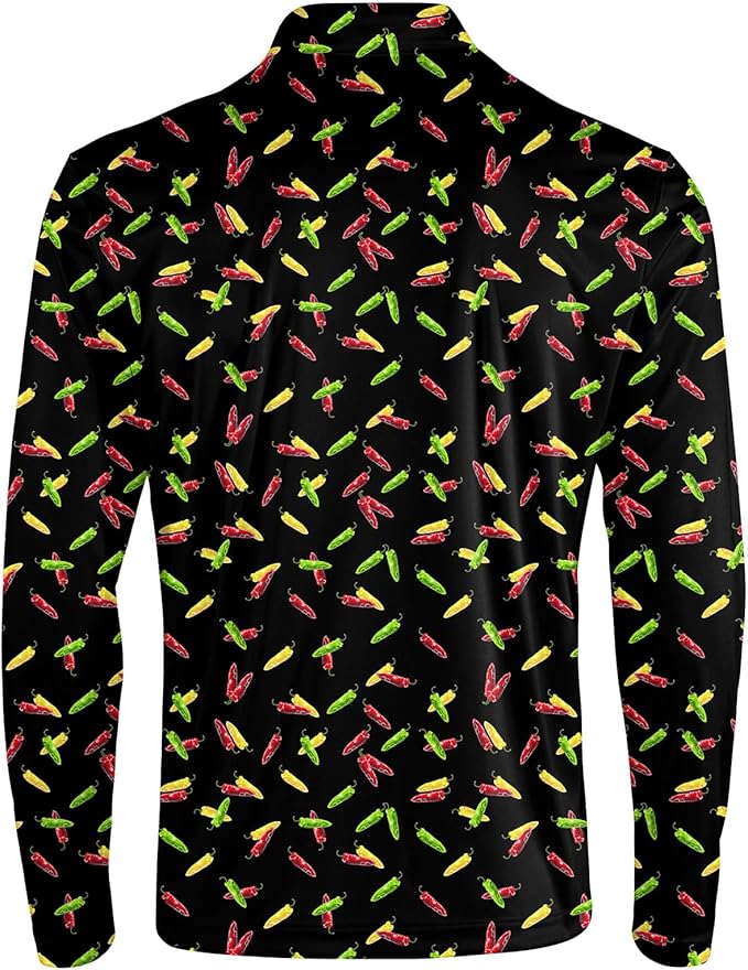 Men's Long Sleeve Golf Shirt Quick Dry 3 Button Work Fishing Outdoor Casual Collar Shirt