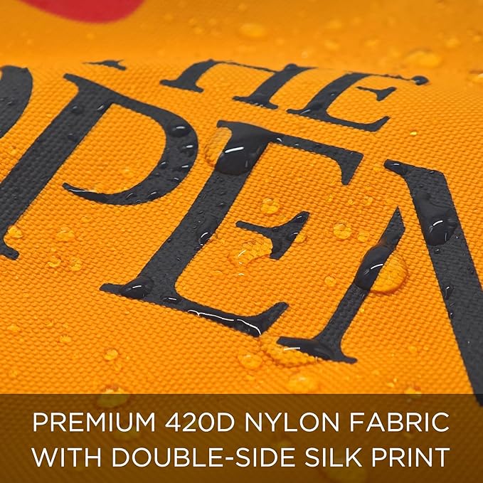 Standard TheOpen Golf Flag, Tube Insert, 14x20 Inch 420D Nylon Dual-Sided Silk-Screen, Ideal for Practice Putting Green, Driving Range, Course, Club, 1-Pack