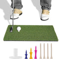 Golf Mat, Golf Hitting Mat Outdoor for Training, Golf Practice Mat with 10mm EVA Backing, Golf Mats Practice Indoor and Outdoor Turf with 8 Different Tees