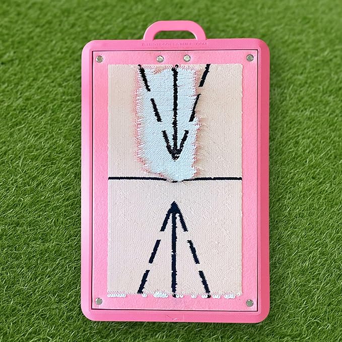 Birdie Bath Birdie Golf: Premium Swing Training Mat - Blush Pink Edition - Get Instant Feedback & Improve Swing Consistency Indoors & Outdoors, Portable 19.25x12.3 Mat