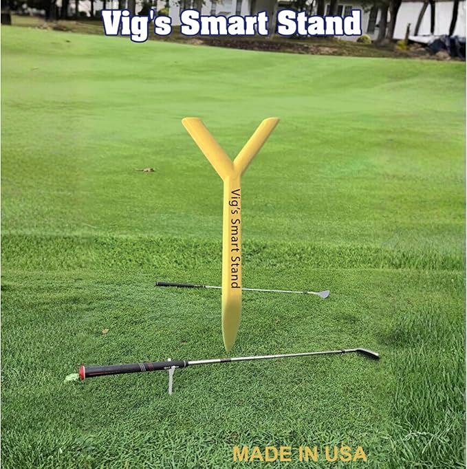 Golf Club Stand | Pocket Sized Lightweight Pocket Size Holder for on the Course | Made in USA | Top Accessory for Clubs Great for Golfing Gifts | 2 Pack