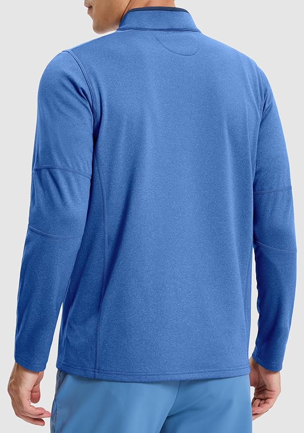 G Gradual Quarter Zip Pullover for Men Fleece Lined Sweatshirt Long Sleeve Winter Golf Shirt Mock Neck Polo Running Sweater