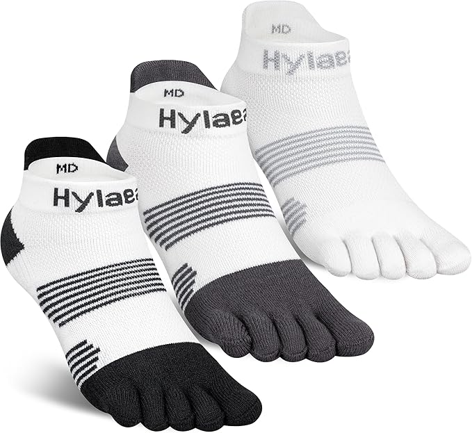 Hylaea No Show Running Athletic Anti-Blister Wicking Coolmax Socks, Seamless Anti-odor