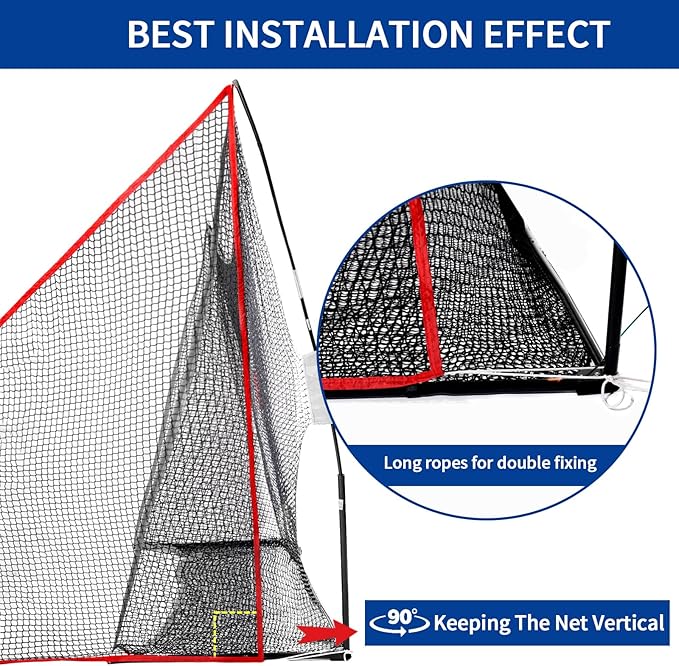Shank Net Attachment for Golf Hitting Nets, Compatible with 10ft x7ft and 10ft x10ft Golf Nets for Indoor & Outdoor Use