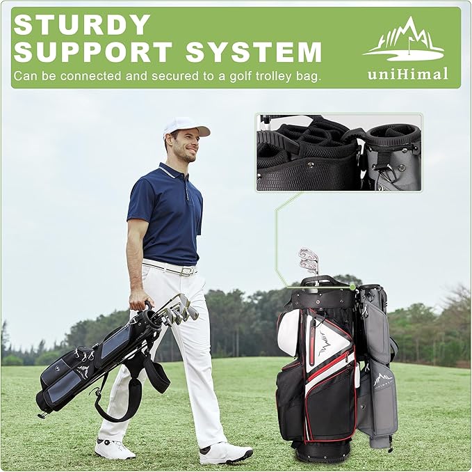 Golf Lightweight Stand Carry Bag– Easy to Carry and Durable Pitch n Putt Golf Bag for The Driving Range, Par 3 and Executive Courses，Fits Up to 5-6 Clubs