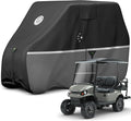 Waterproof Golf Cart Cover, Heavy Duty Marine Grade Fabric, Universal Fits for Most Brand 2/2+2/4+2 Passengers Yamaha, Honda, Club Car, EZGO Golf Cart