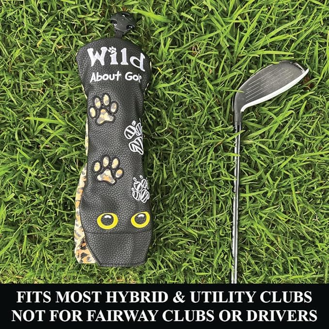 Giggle Golf Utility/Hybrid Head Cover, Colorful Club Covers for Men & Women