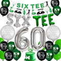 60th Birthday Decorations, Golf Themed 60th Birthday Party Decorations Gifts for Men Him with 60 Number Balloons Sixtee Banner Cake Topper