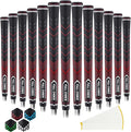 Rubber Golf Grips 13 Pack, High Traction, Non-Slip, Advanced Texture, Choose from 13 Grips or 13 Grips with Regripping Kit, Standard/Mid/Jumbo Size, 4 Colors Available RG01 Golf Club Grips
