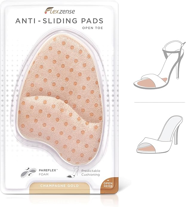 Anti-Sliding Pads Open Toe | Maximum Cushioning and Reduce Foot Slip | 1 Pair