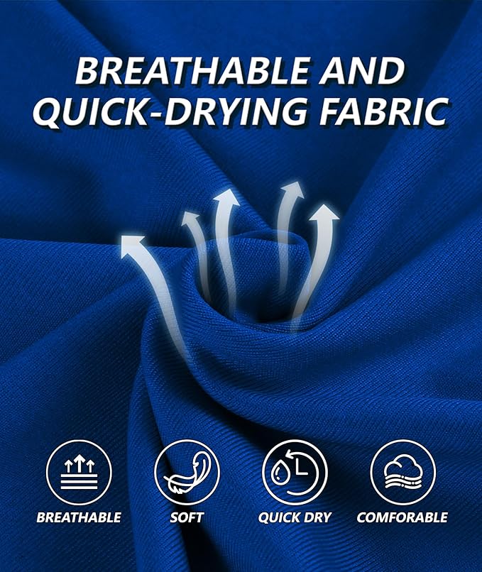 JACKETOWN Mens Polo Shirts Short Sleeve Print Dry Fit Performance Moisture Wicking Casual Collared Golf Shirts