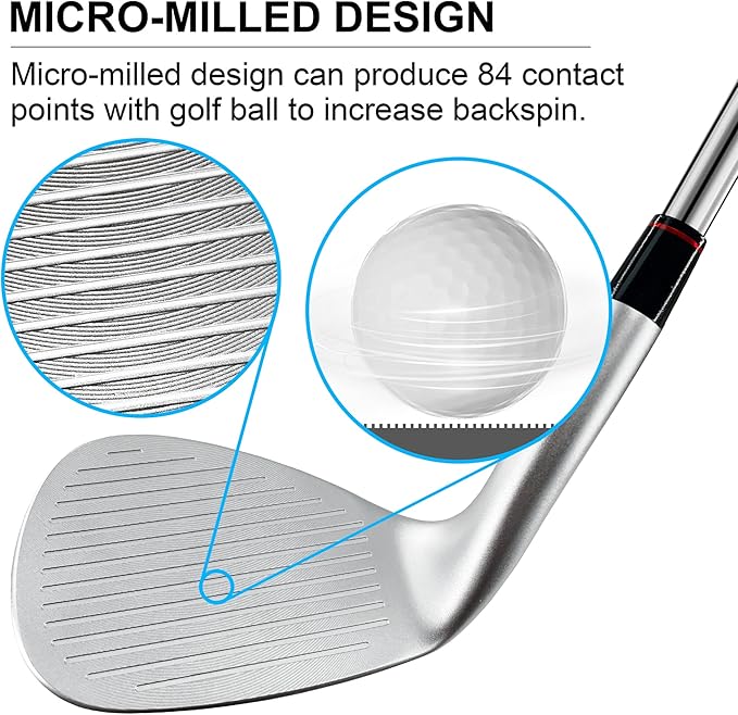 Yamato Golf Wedge Set or Individual Golf Wedges 50/52/54/56/58/60 Golf Gap Wedge Sets Sand Wedge|Lob Wedge Golf Clubs for Men & Women Milled Face for High Spin