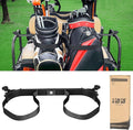 10L0L Upgraded Golf Bag Stand Attachment, Adjustable Rear Cart Bag Holder for Yamaha, EZGO and Club Car, No-Drilling Required Club Rack with Etra Strap