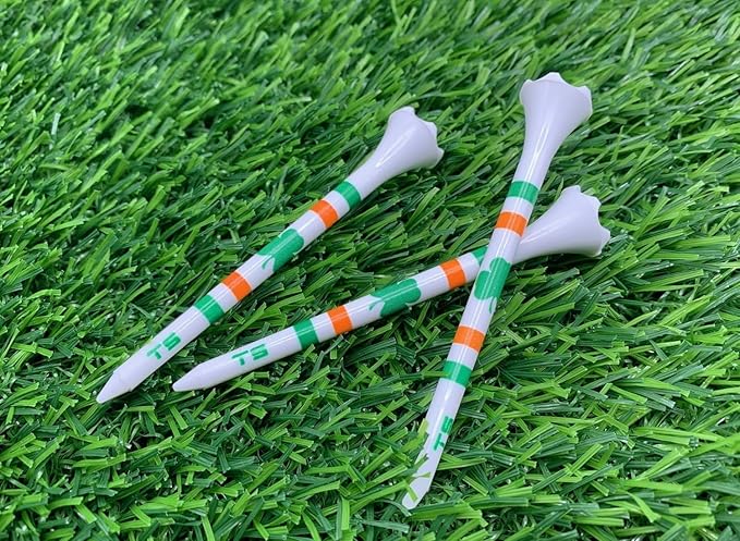 TRUESTRIKE Premium USA Golf Tees – 100-Pack Durable 3¼" / 2¾" Plastic Tees – Made in USA – Perfect Holiday Golf Gift