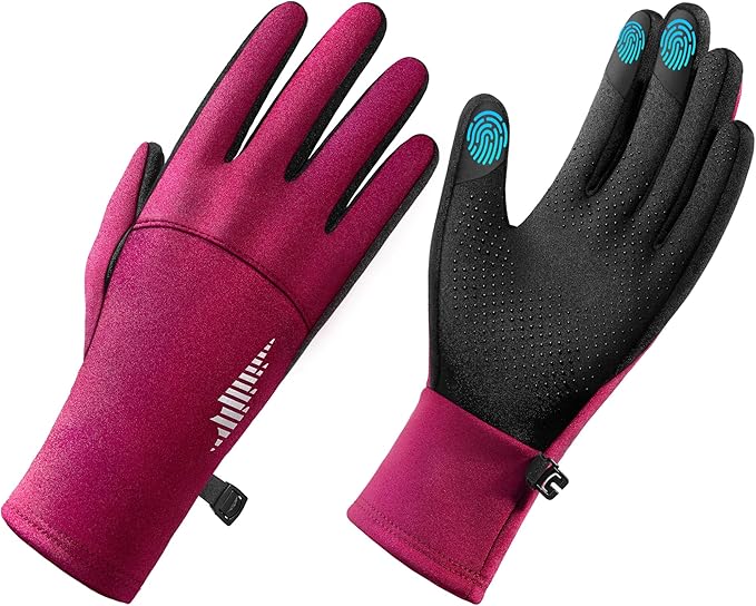 SIMARI Winter Gloves for Women, TouchScreen Water-Resistant Warm Thermal Gloves for Cold Weather, Running Hiking Driving