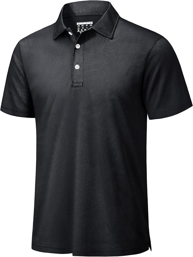 TACVASEN Mens Golf Shirt Dry Fit Mens Polo Shirts Short Sleeve Performance Golf Polos for Men with Collar Work Shirts