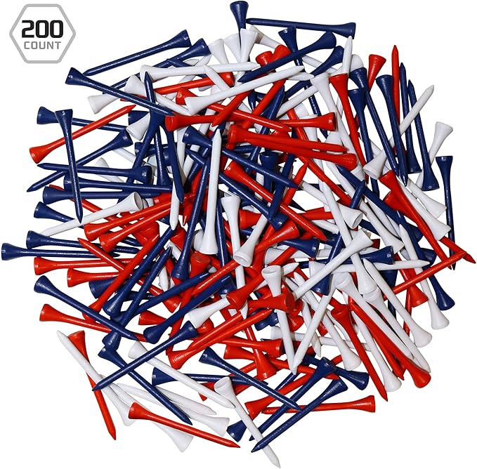 Izzo Wood Golf Tees (200 Pack)