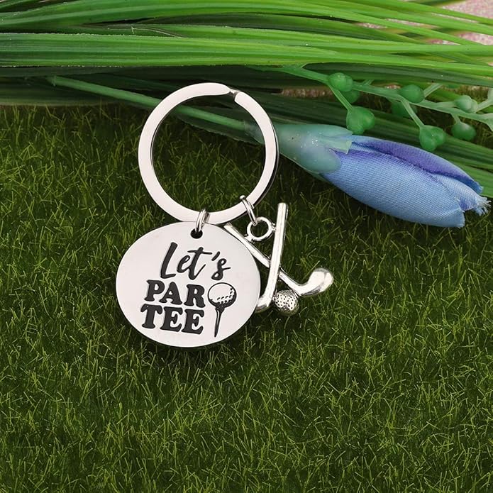 POTIY Golfer Gift Golf Keychain Charm Jewelry for The Lovers and Collectors of Golf