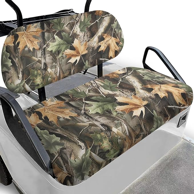 Fashion Print Golf Cart Seat Covers 2 Passenger Golf Cart Backrest Cover Golf Cart Seat Towel Gift for Friends