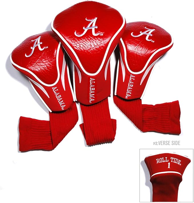 Team Golf NCAA Numbered 1, 3, & X, Fits Oversized Drivers, Utility, Rescue & Fairway Clubs, Velour Lined for Extra Club Protection